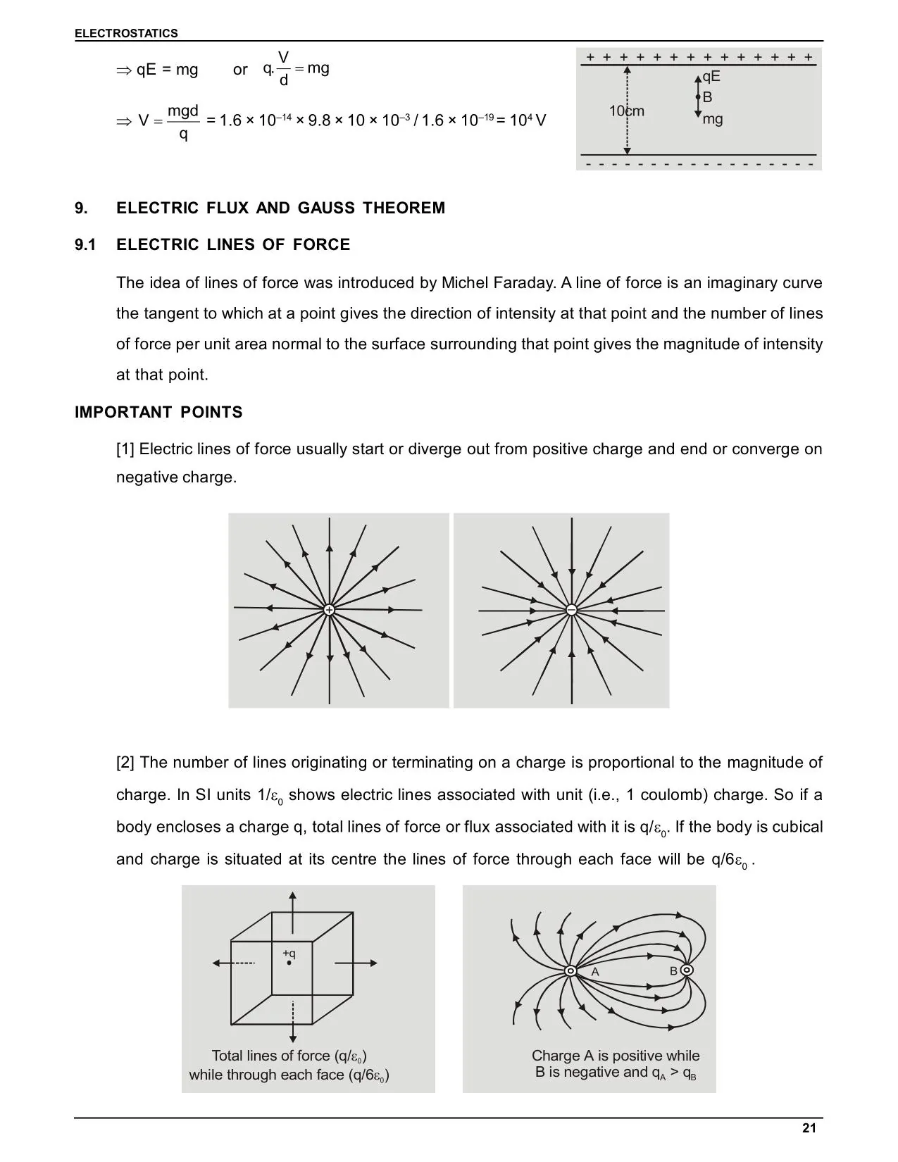 Electric Flux and Gauss law