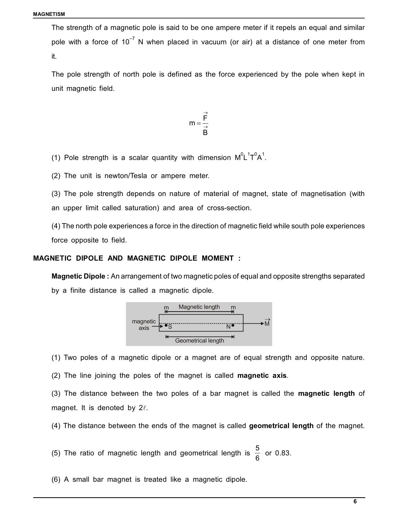 Magnetic Dipole Moment class 12