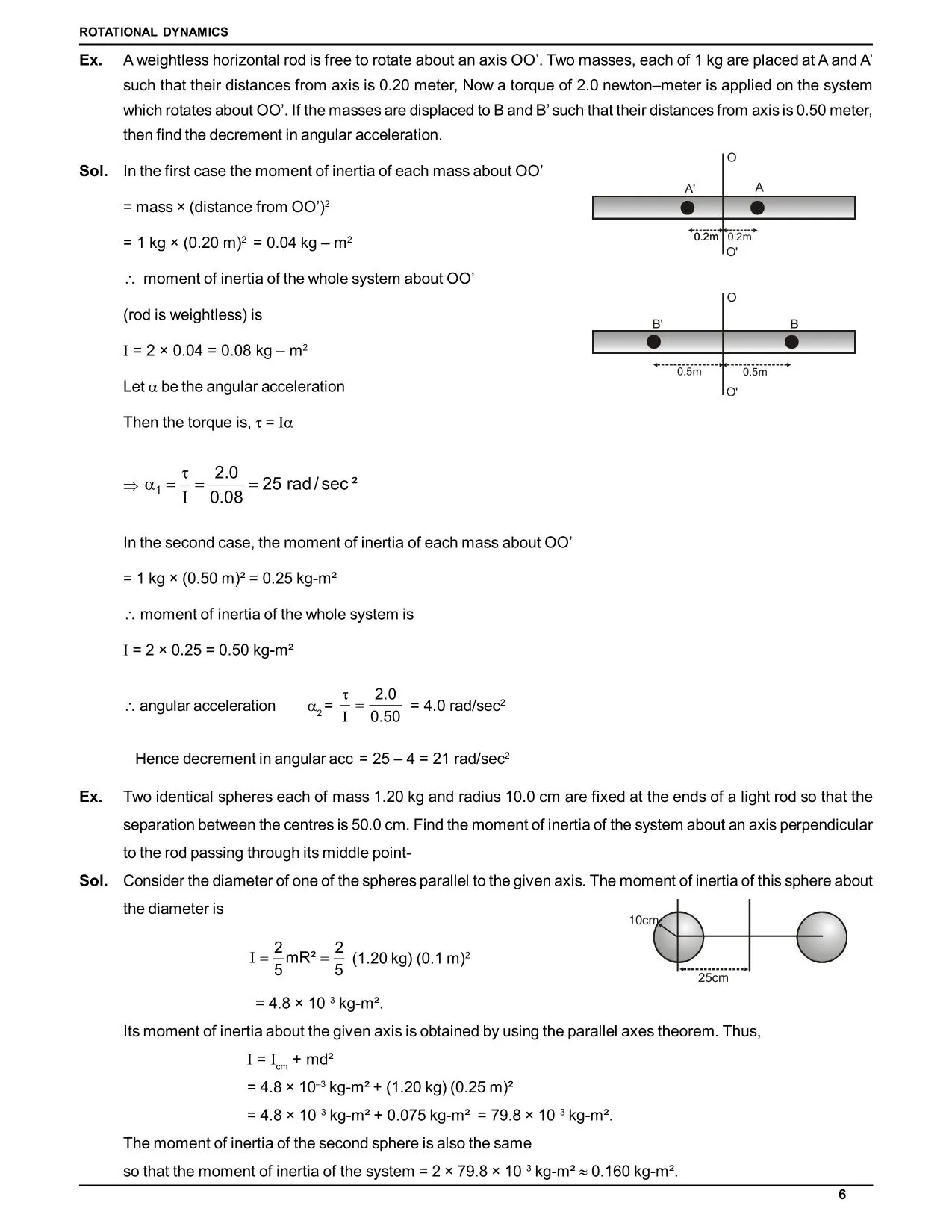 System of Particles and Rotational Motion questions with solutions