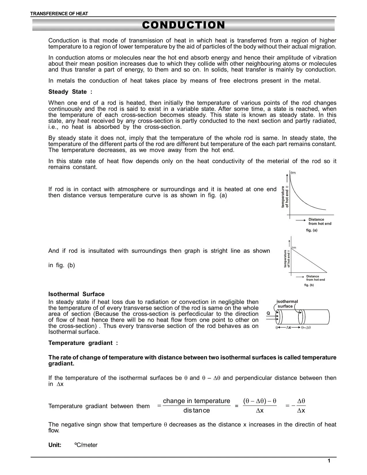 Types of Heat Transfer: Conduction, convention and Radiation