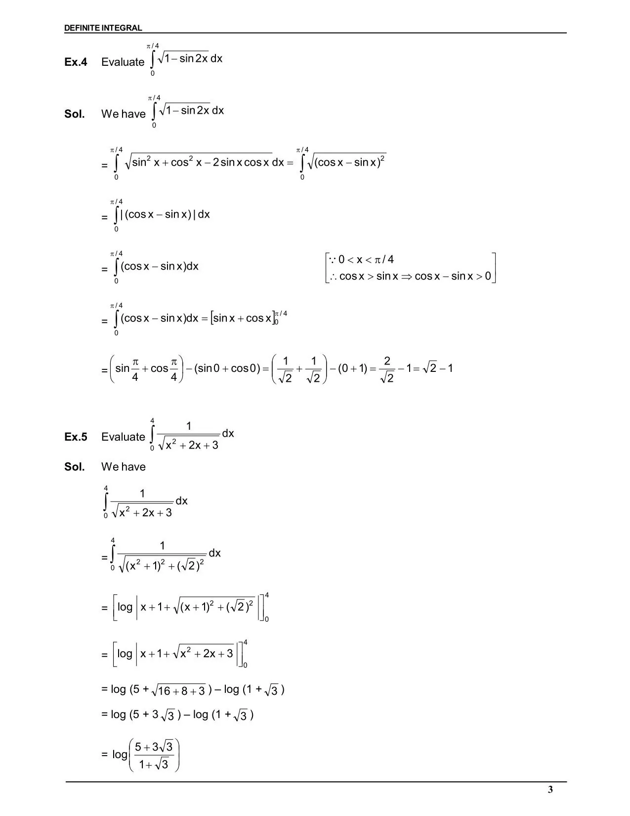 Definite integral