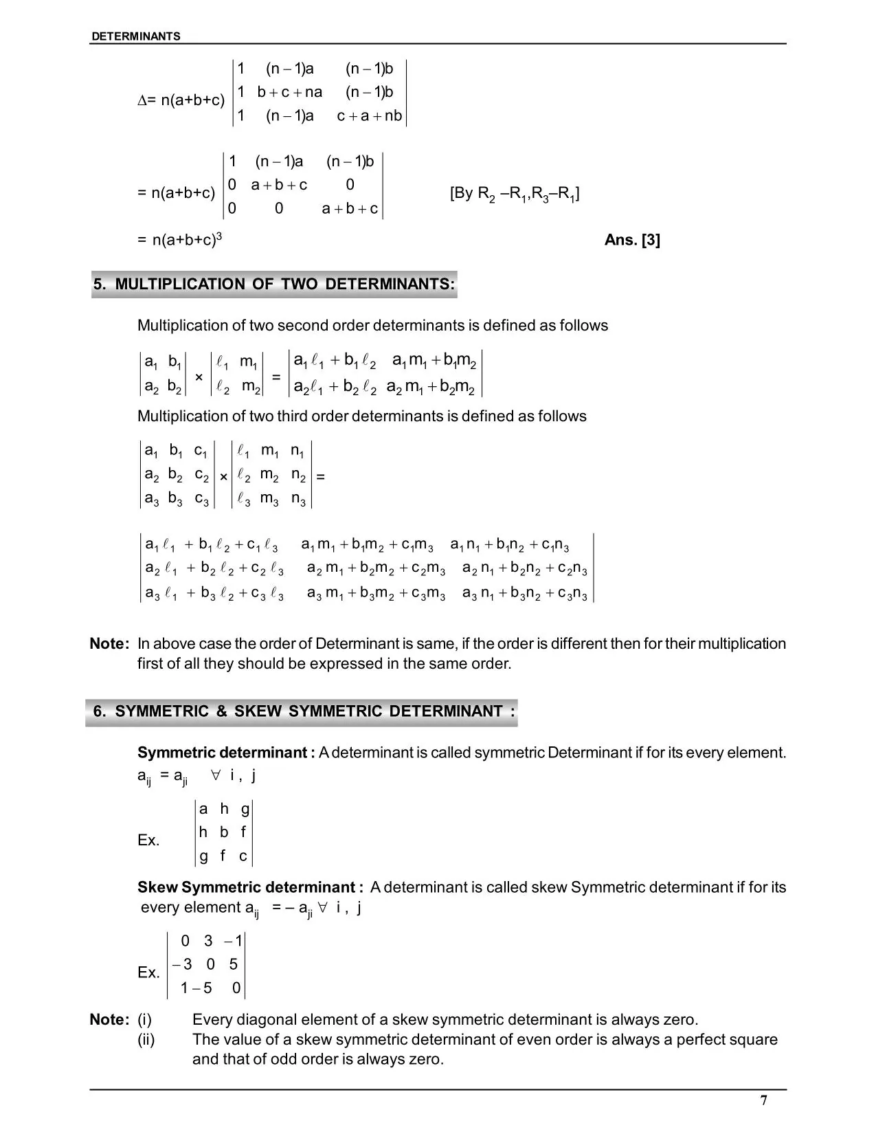 Determinants