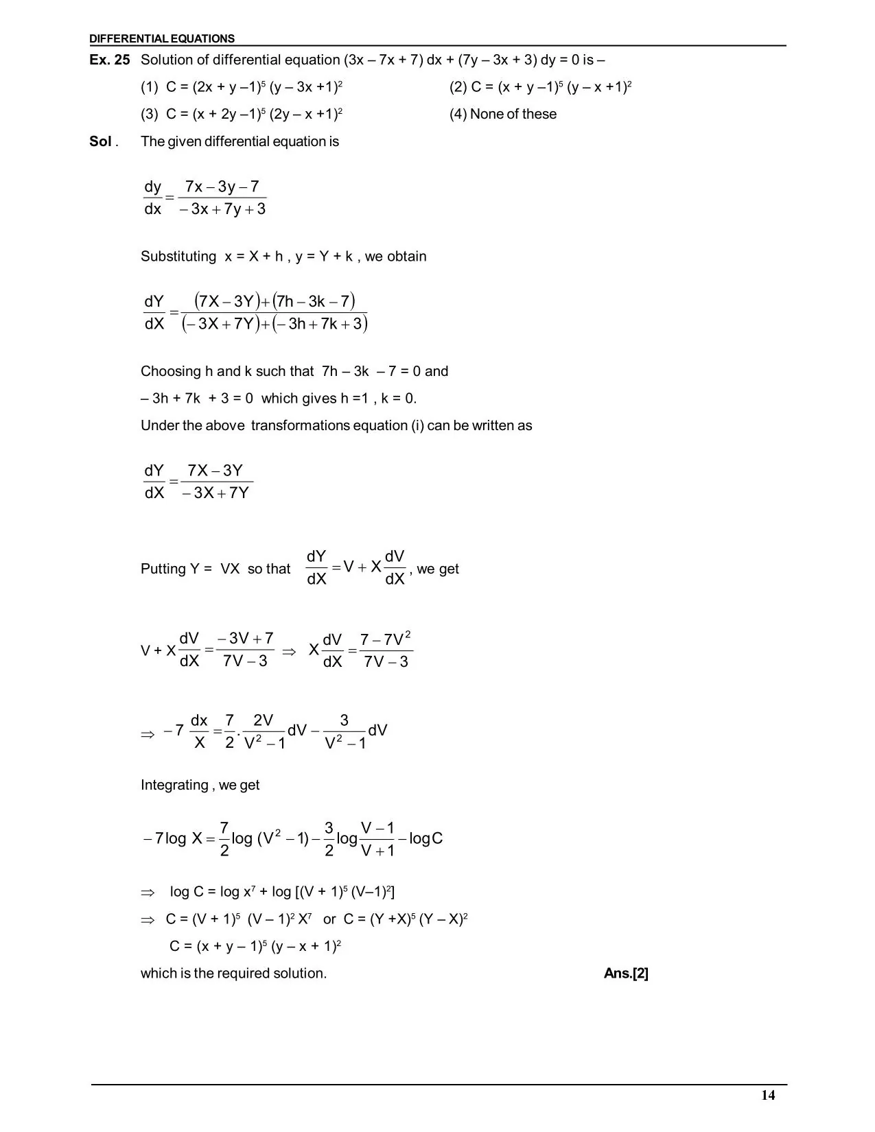 Differential equation