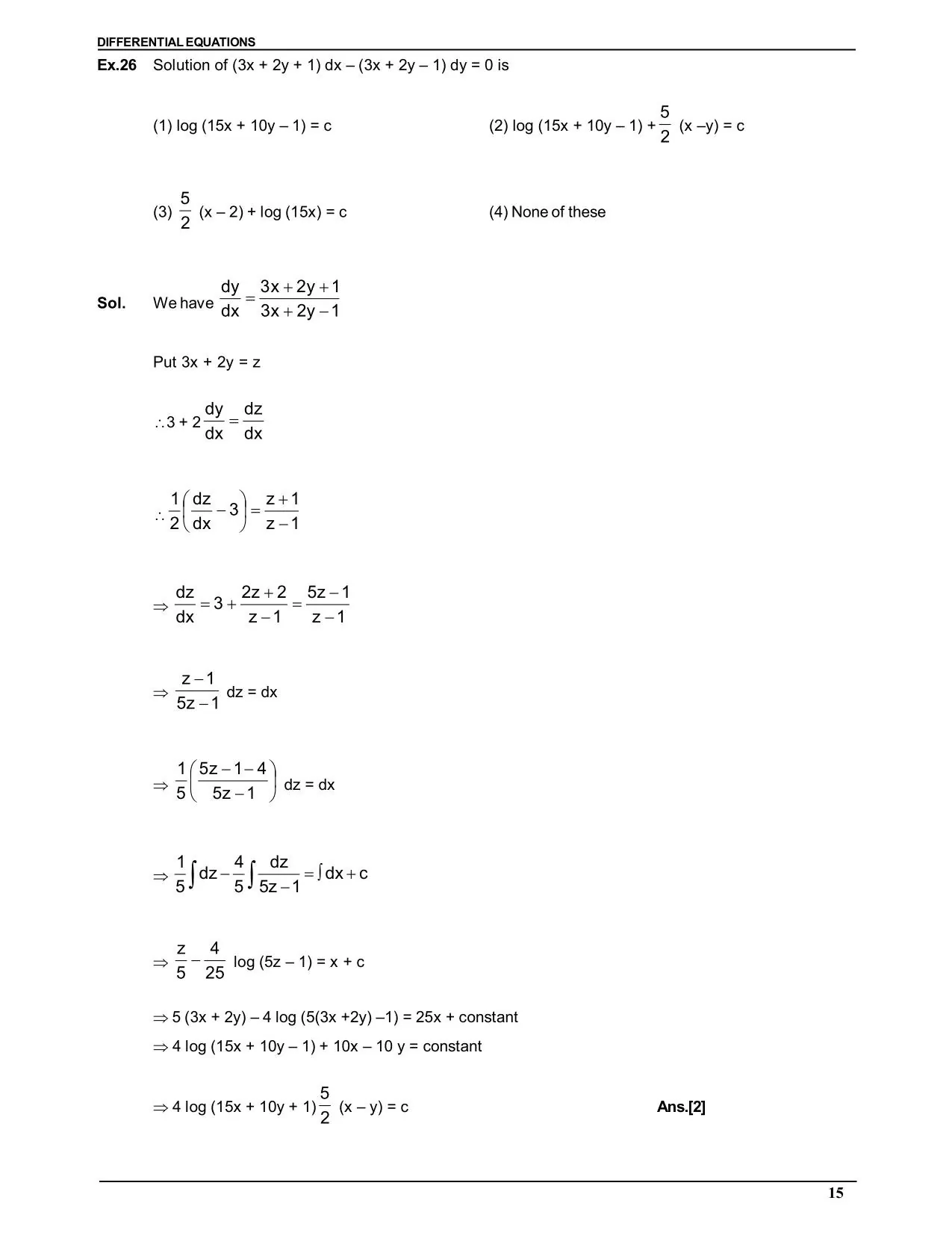 Differential equation