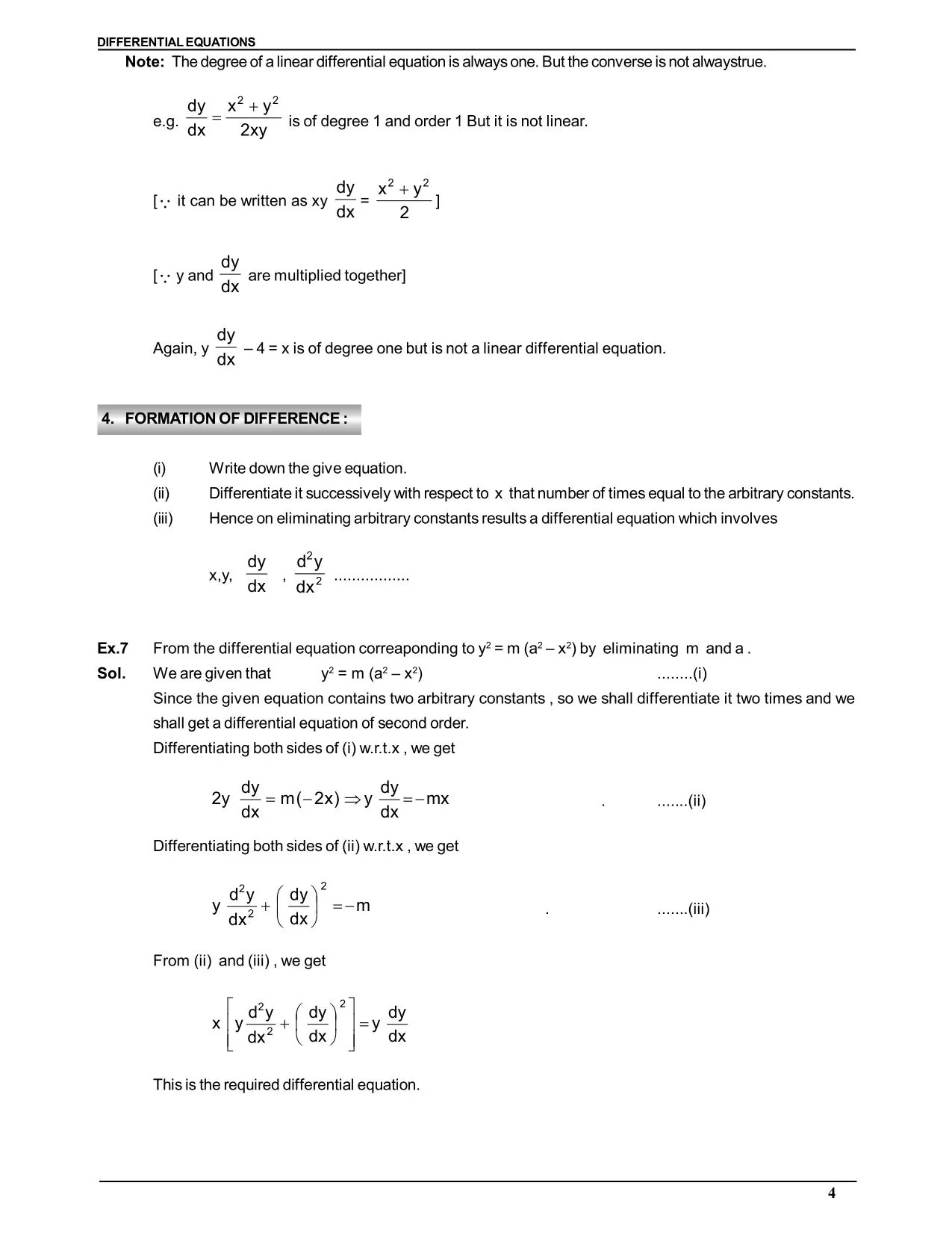 Differential equation