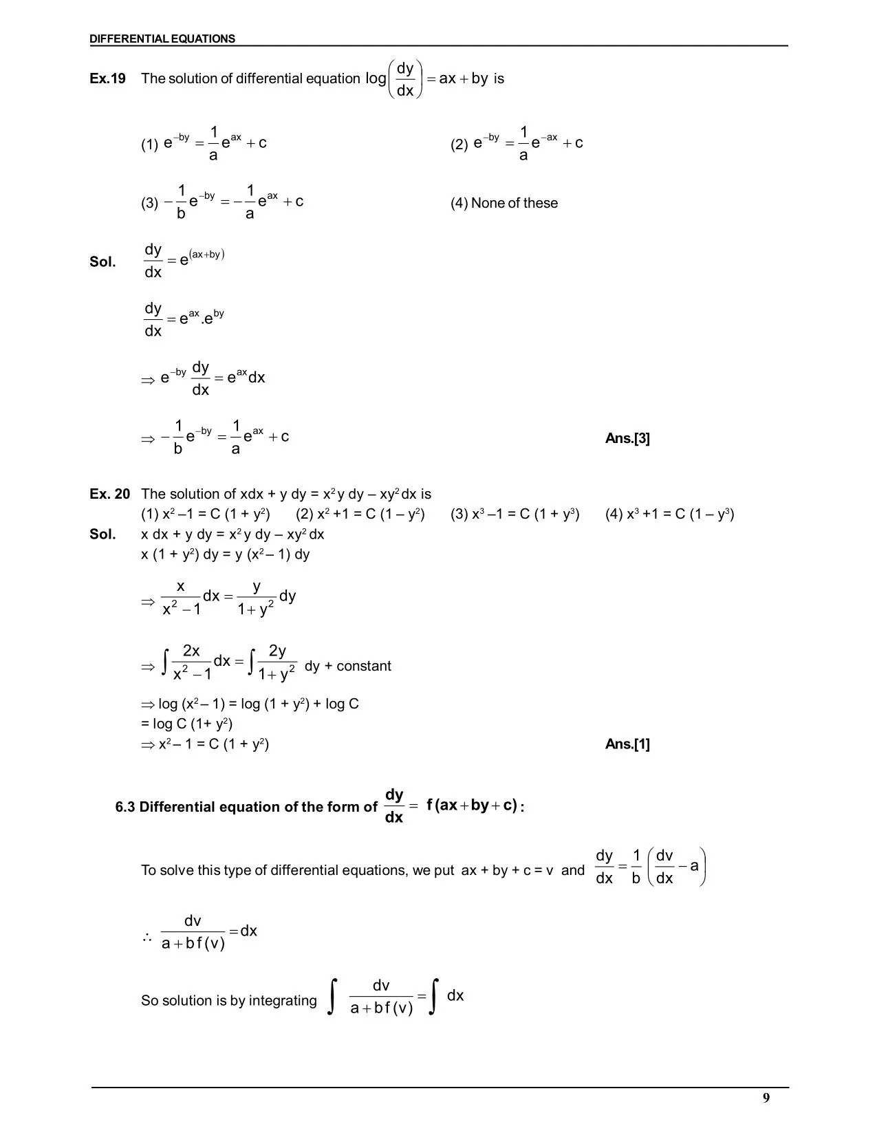 Differential equation