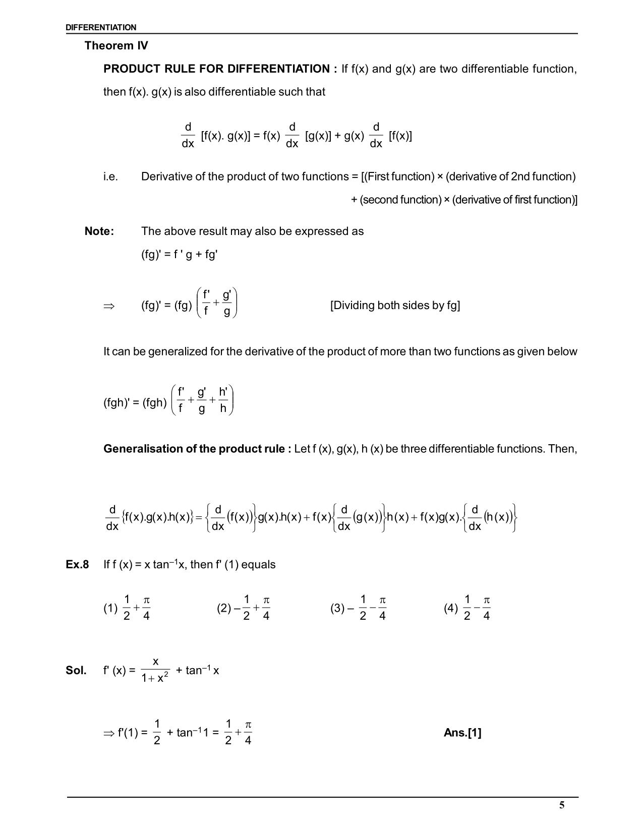 Continuity and Differentiability Class 12 Notes