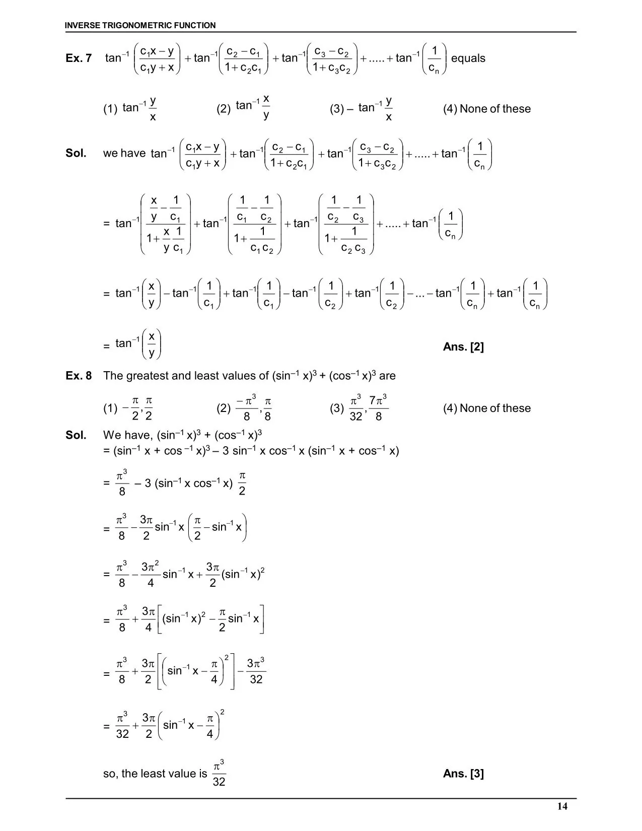 Inverse Trigonometric Function