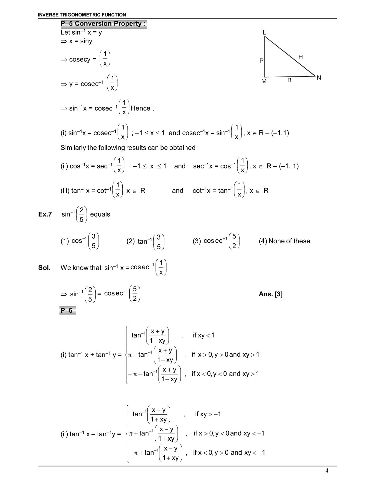 Inverse Trigonometric Function