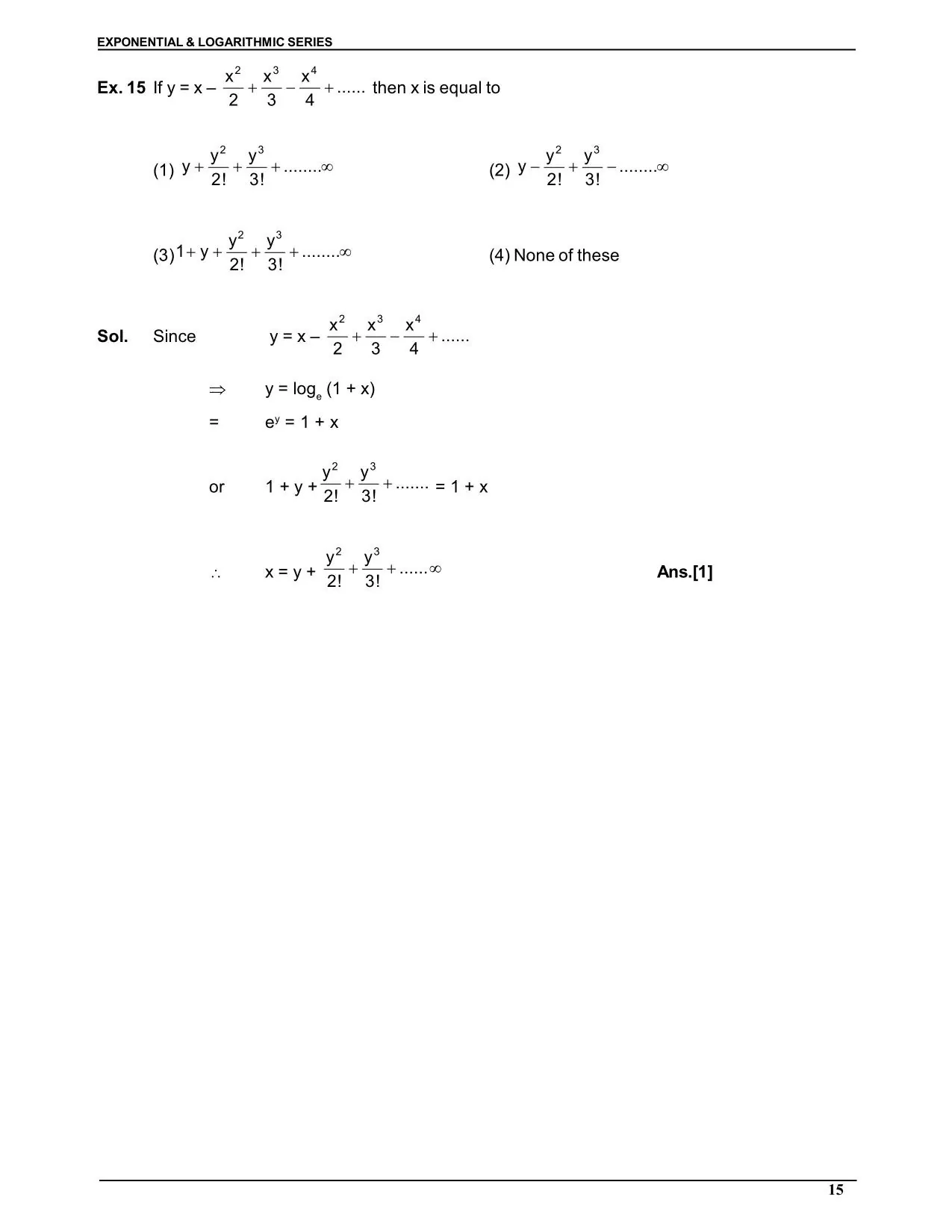 Exponential & Logarthmic Function