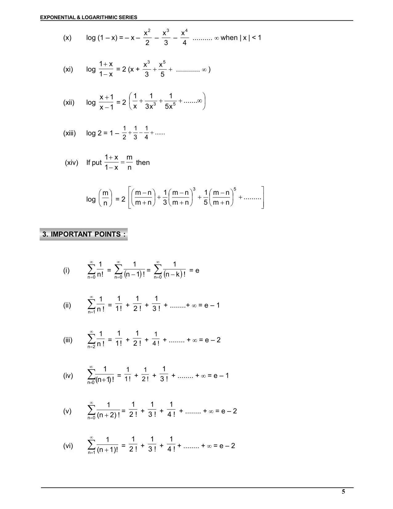 Exponential & Logarthmic Function