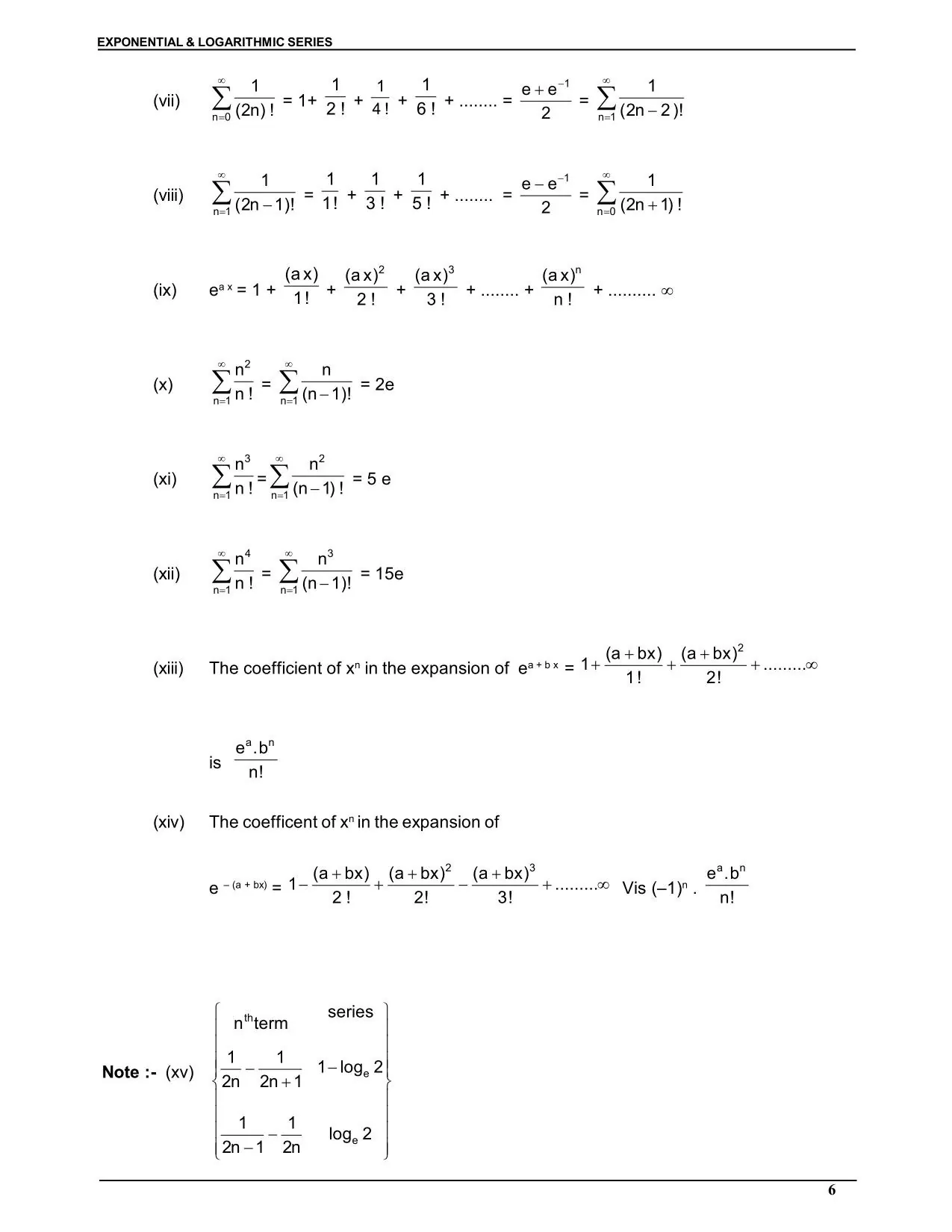 Exponential & Logarthmic Function