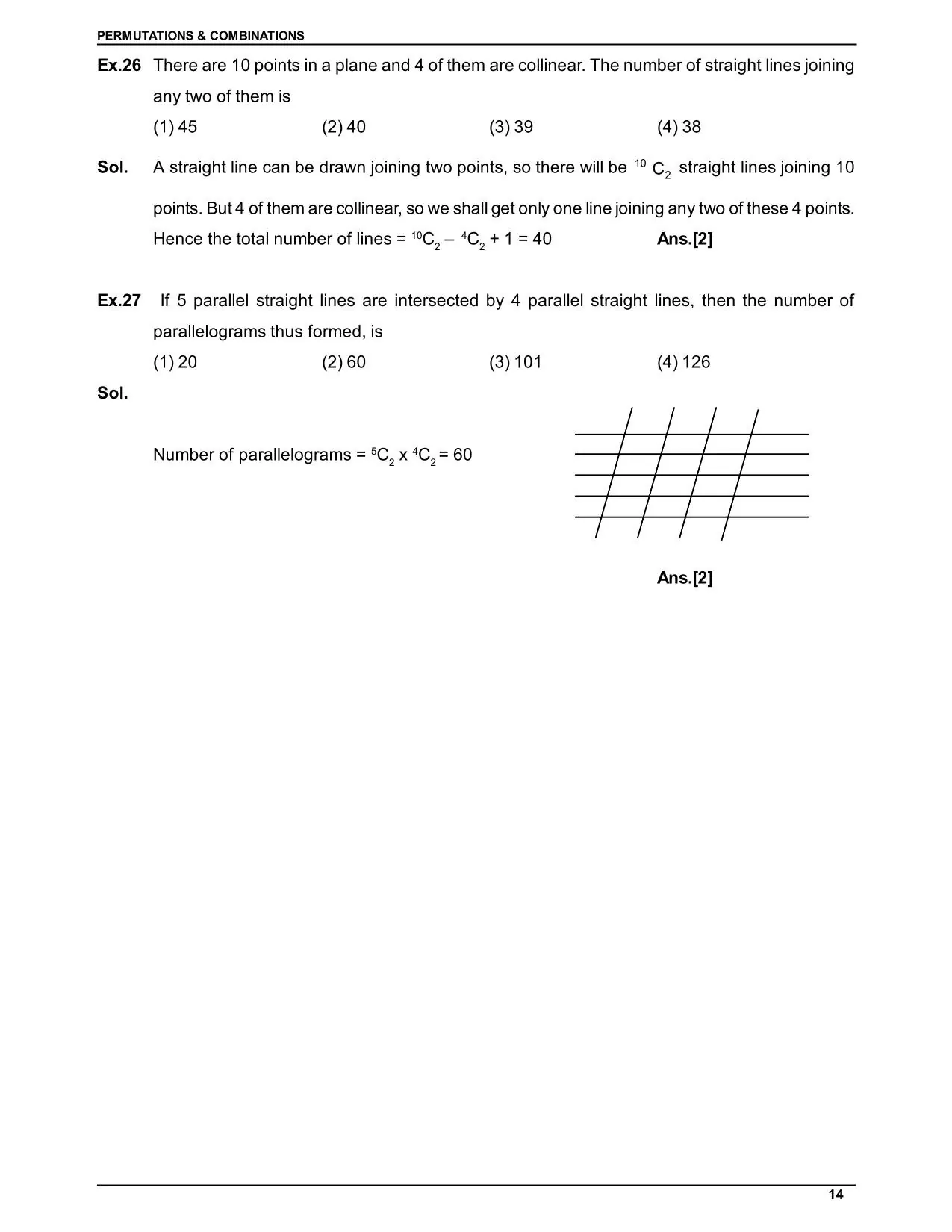 Permutations & Combinations