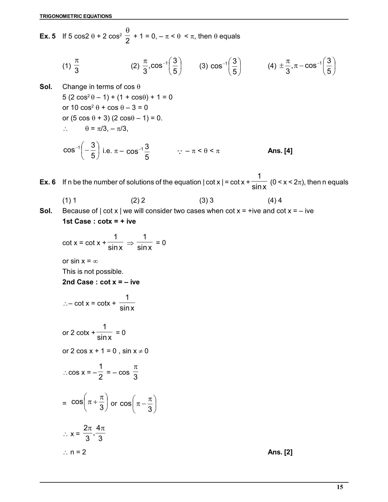 Trigonometric Equation