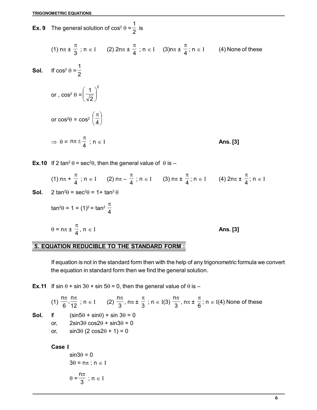 Trigonometric Equation
