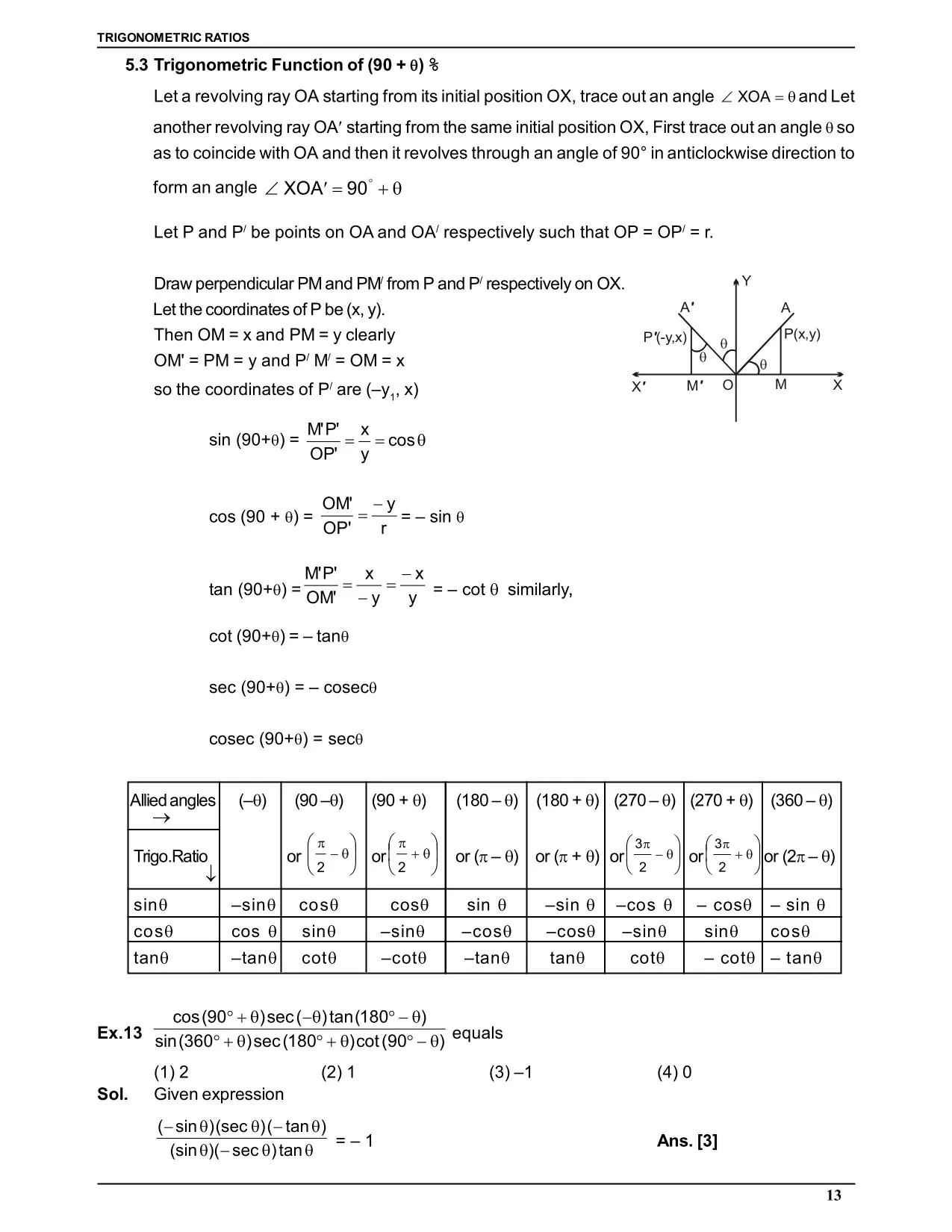 Trigonometric Ratio