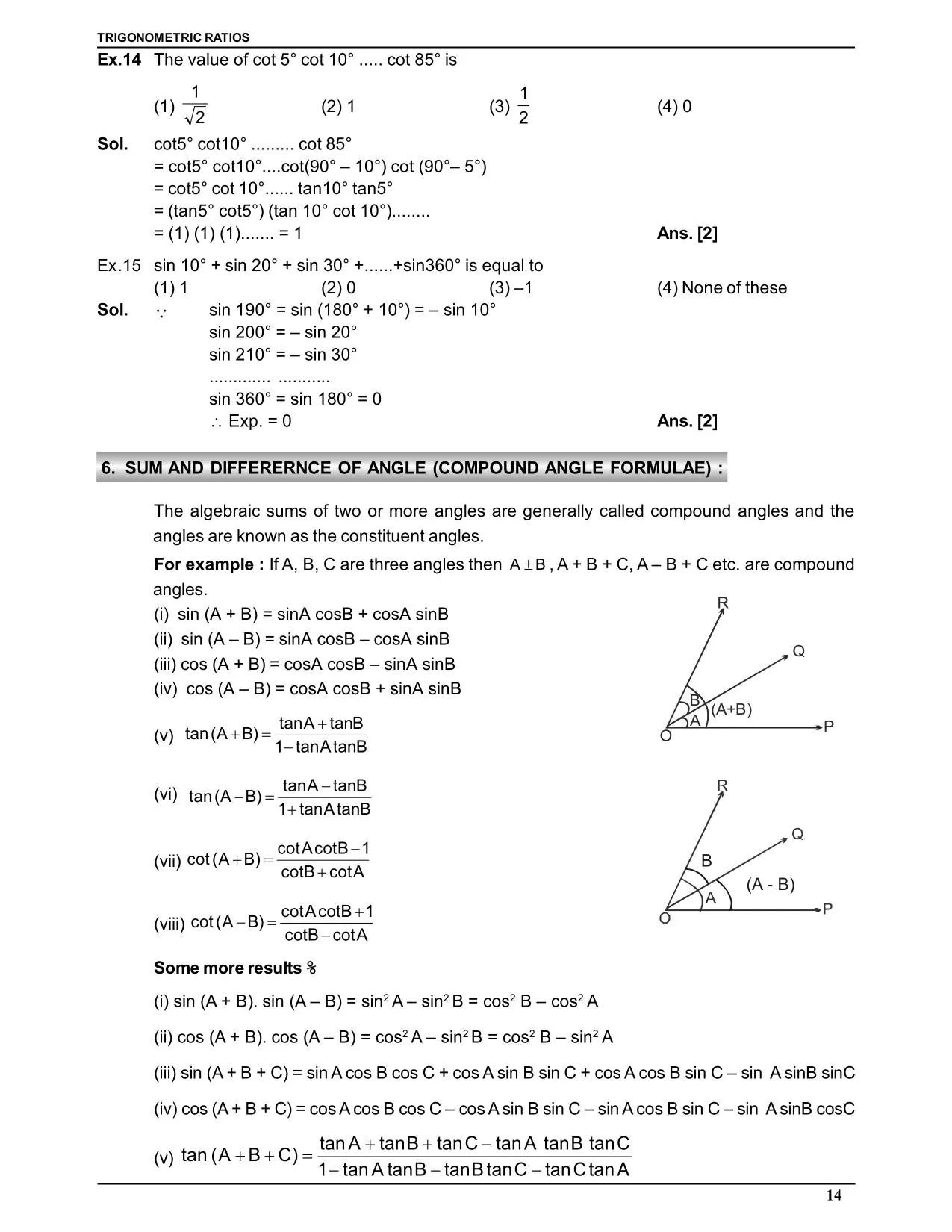 Trigonometric Ratio
