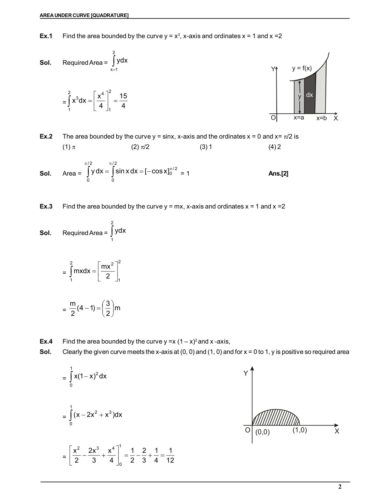 Area Under Curve [Quadrature]