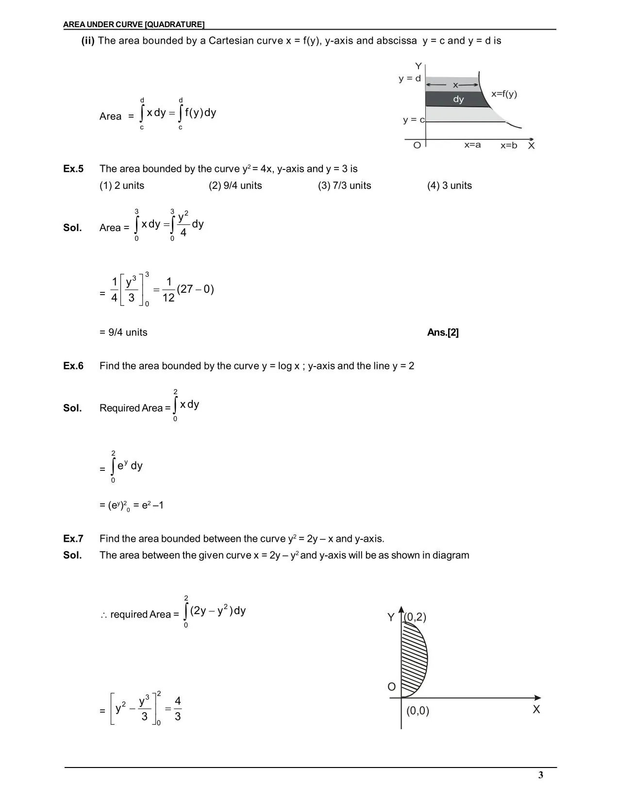 Area Under Curve [Quadrature]