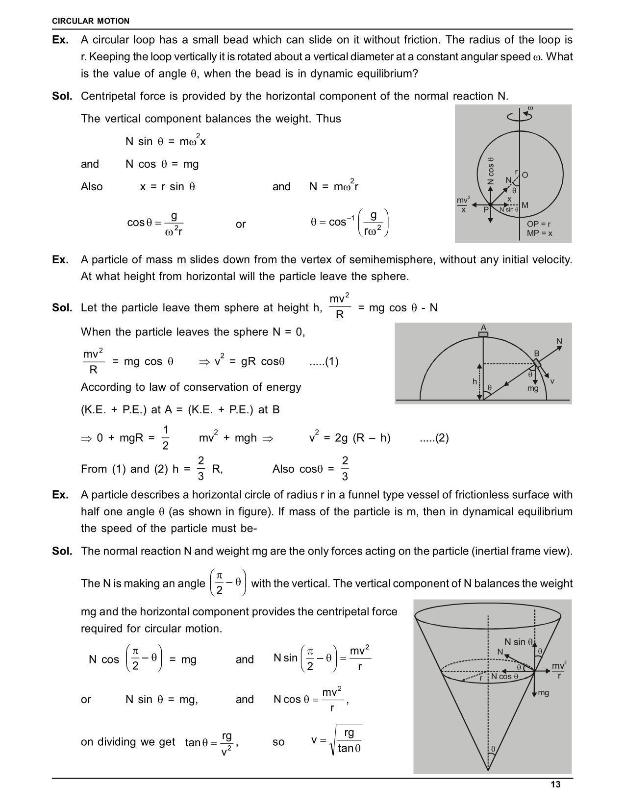 Circular Motion Notes Class 11th - IIT JEE