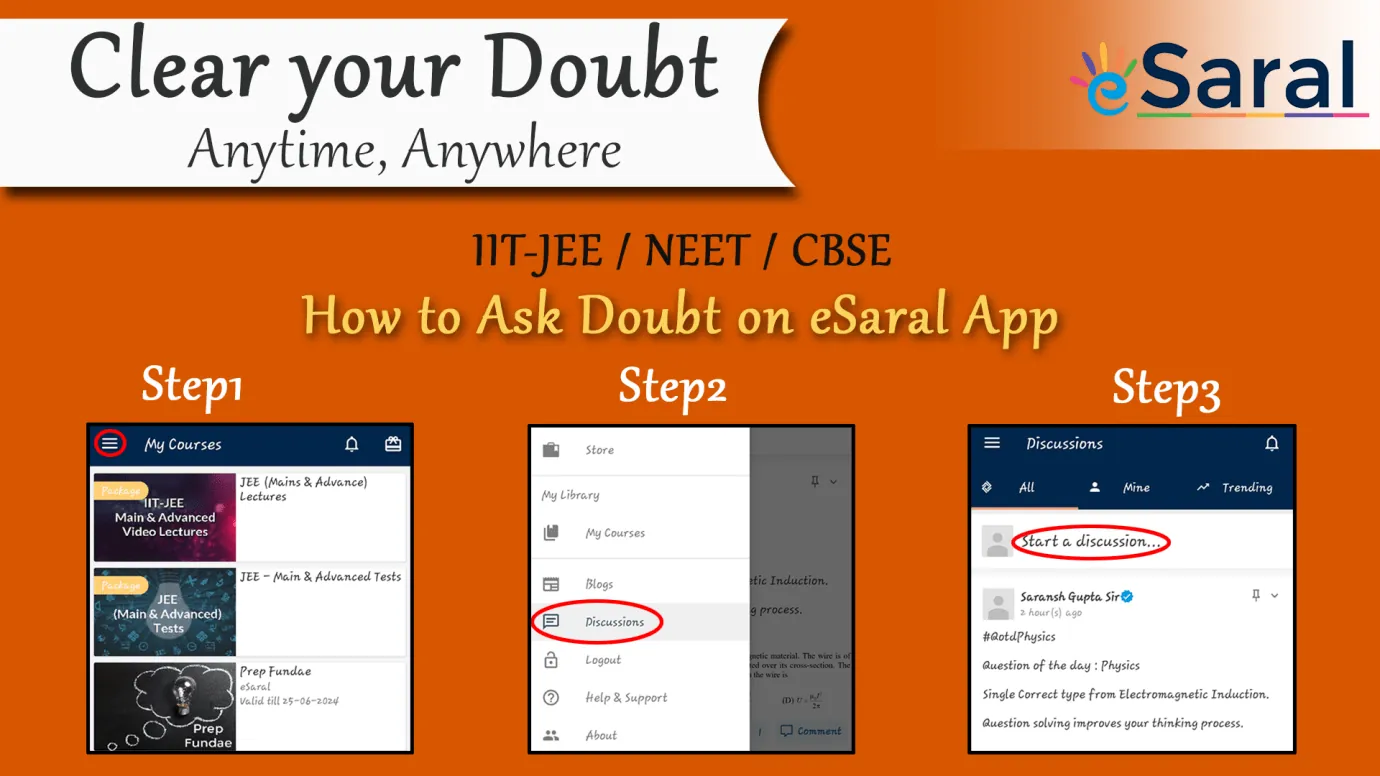 Free Online Doubt Solving App for IIT JEE, NEET, CBSE