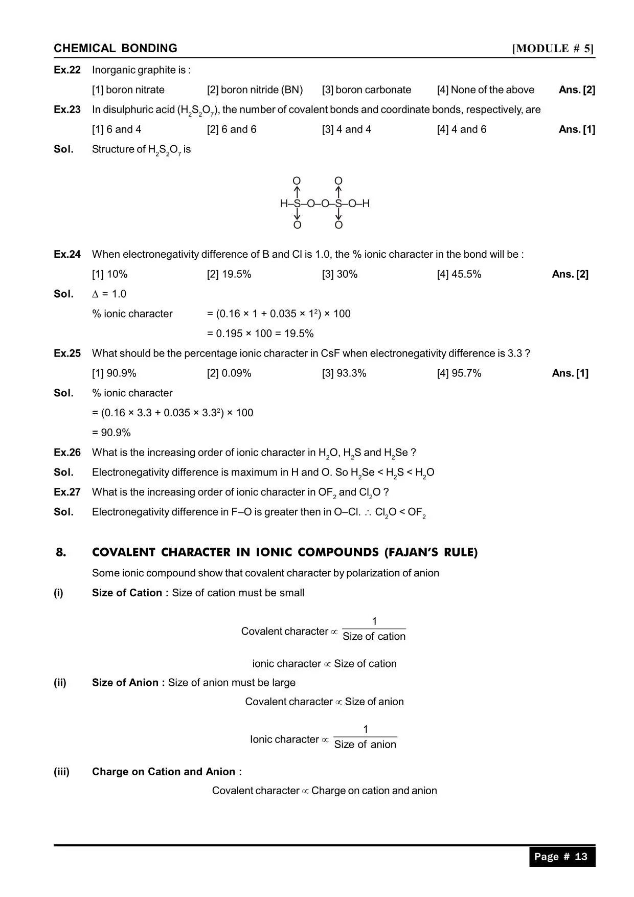 Chemical Bonding and Molecular Structure Notes