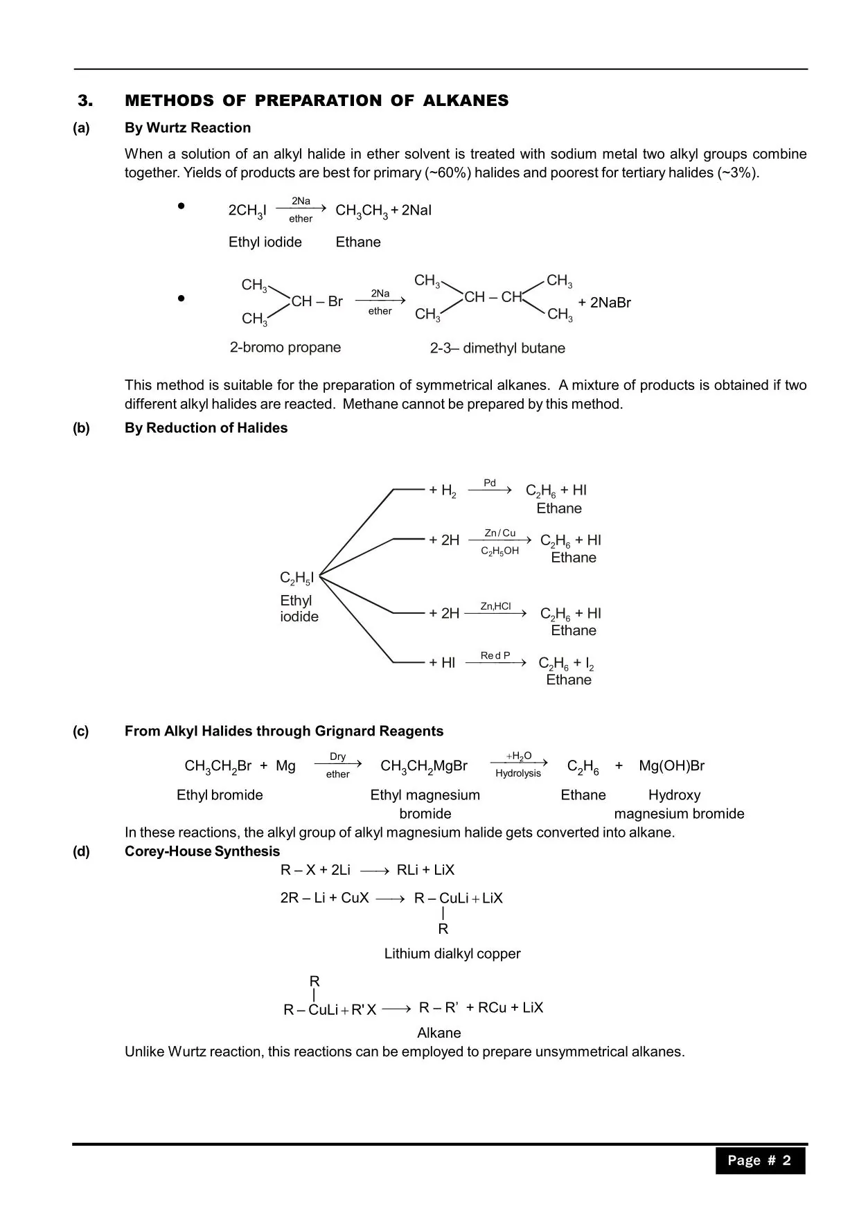 Hydrocarbons Class 11 Notes