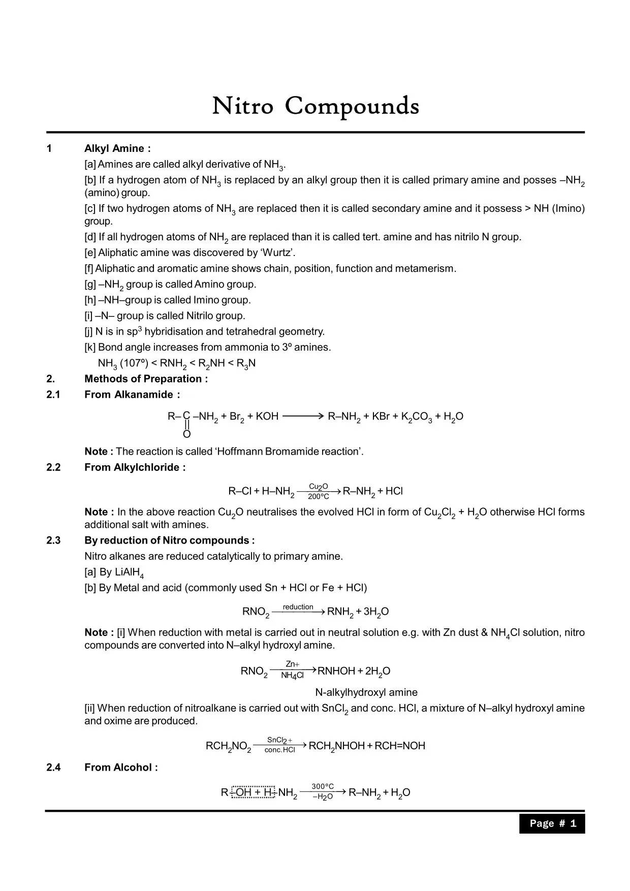 Nitrogen Compounds