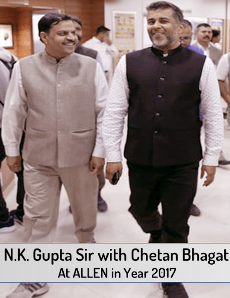 NK sir with Chetan Bhagat