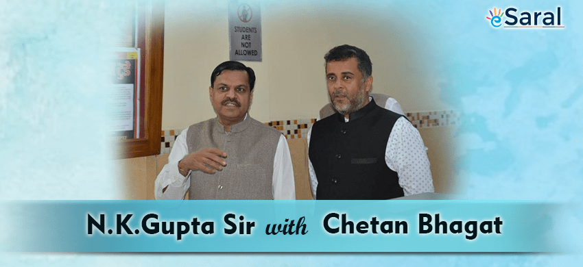 eSaral Heartily Welcomes Famous Indian Author Chetan Bhagat at KOTA