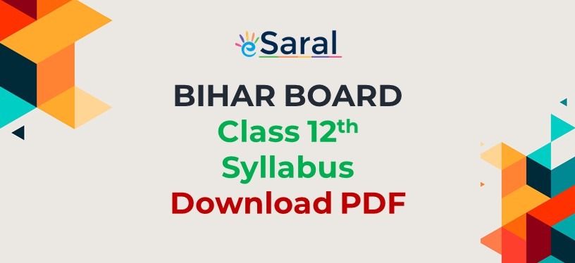 Bihar Board 12th Syllabus 2019-20 | Download PDF