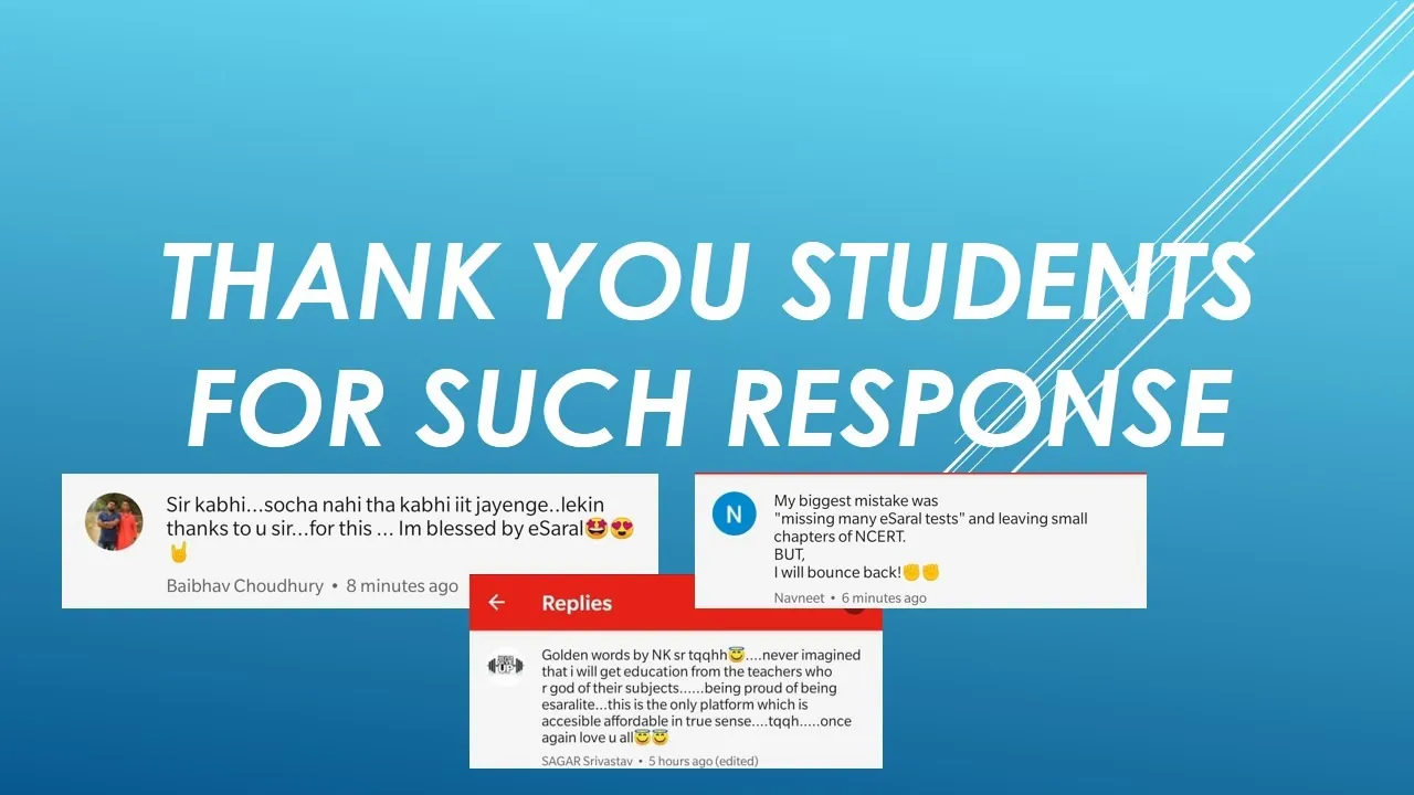 The Overwhelming Love and Trust of Students for eSaral....