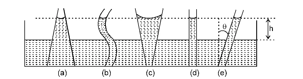 Capillarity in Tubes