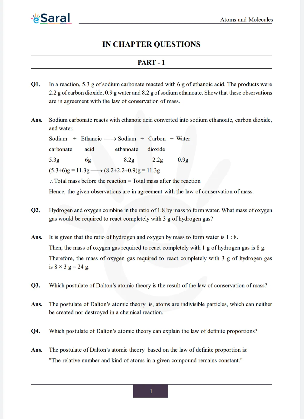 NCERT Solutions for Class 9 Science Chapter 3 Image 2