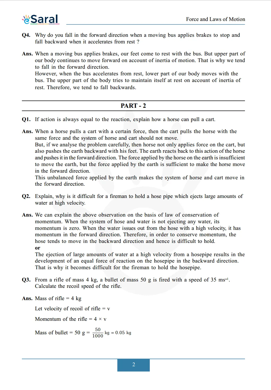 NCERT Solutions for Class 9 Science chapter 9 image 3