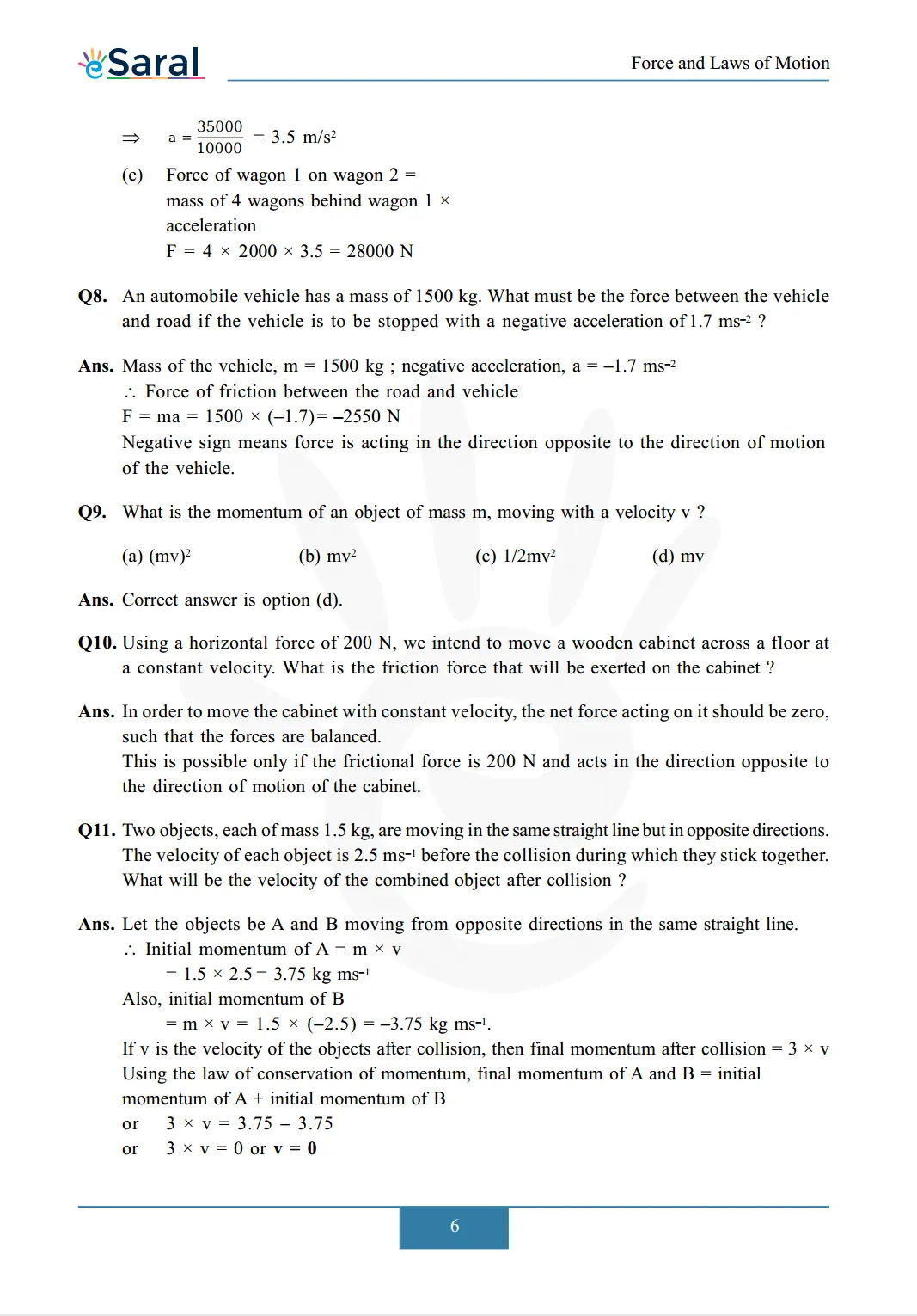 NCERT Solutions for Class 9 Science chapter 9 image 7