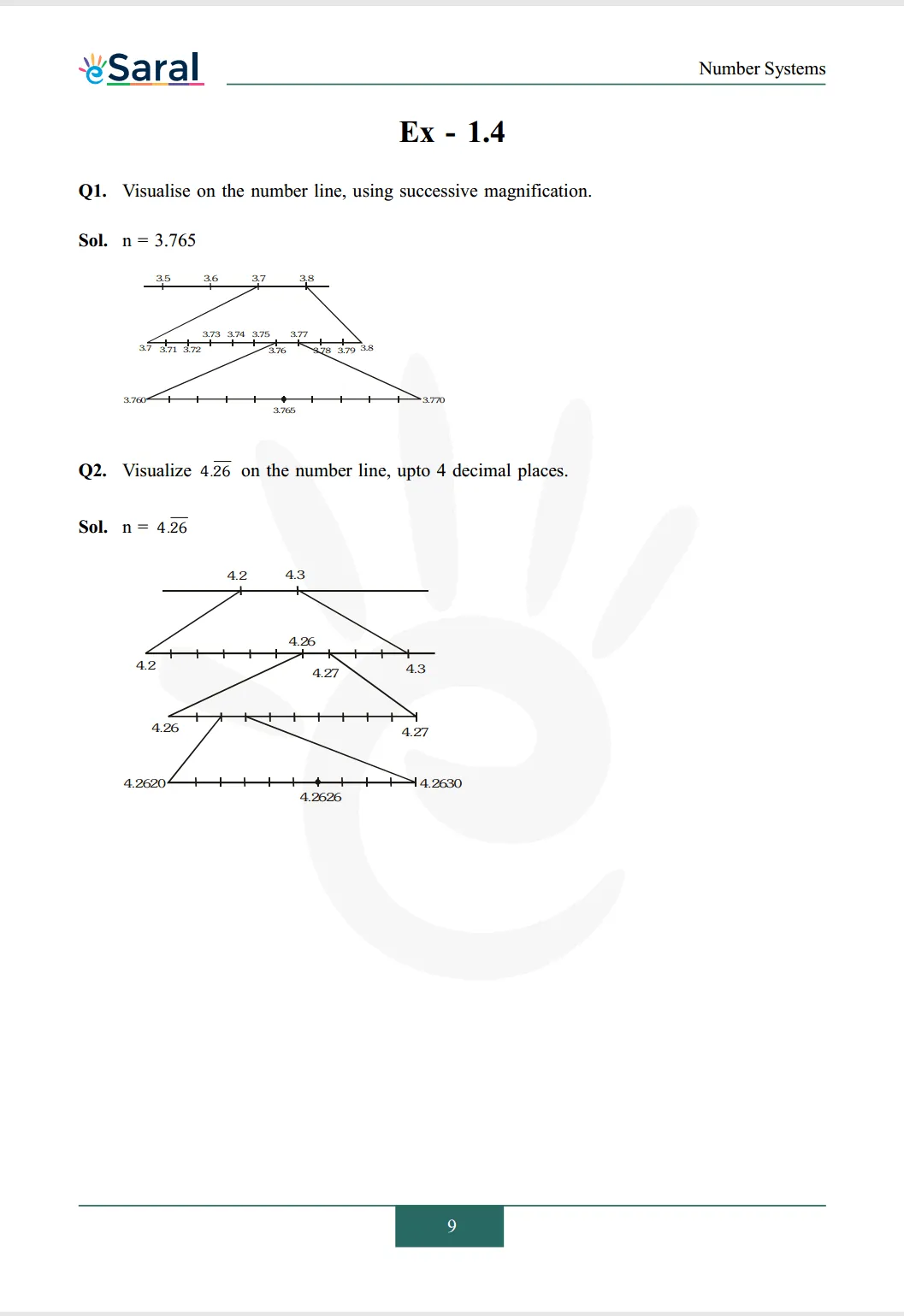 NCERT Solutions for Class 9 Maths chapter 1 Exercise 1.4 Image 1