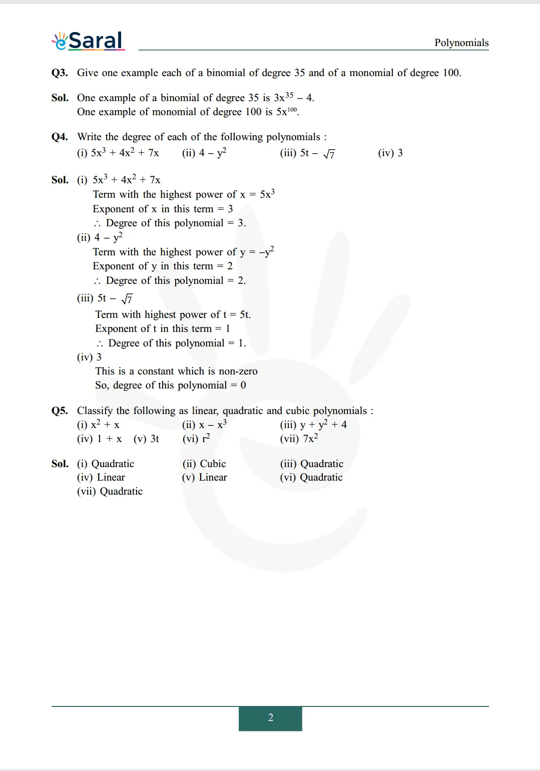 Class 9 maths chapter 2 exercise 2.1 solutions Image 2