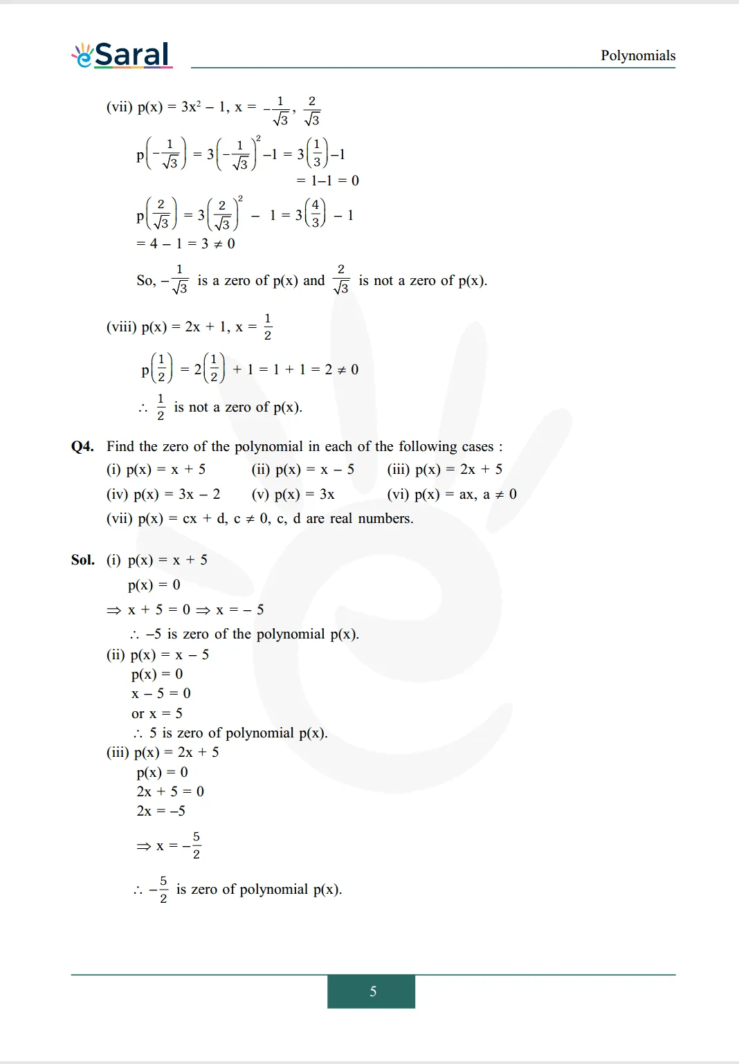 Class 9 maths chapter 2 exercise 2.2 solutions Image 3