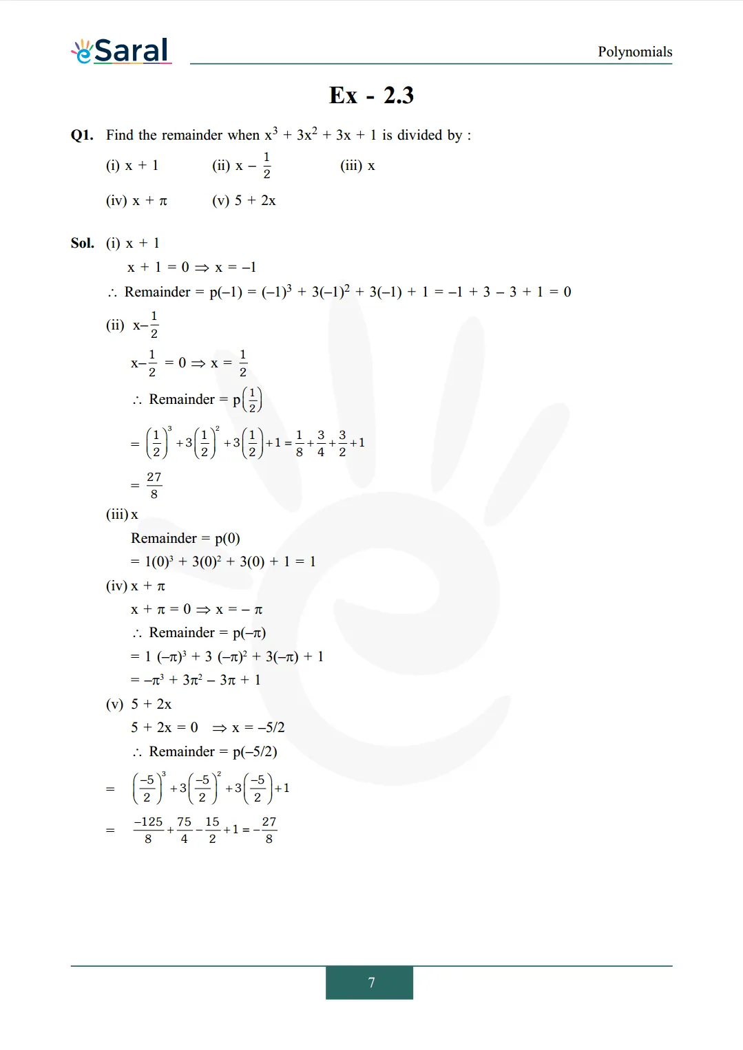 NCERT Solutions for Class 9 Maths chapter 2 Exercise 2.3 Image 1