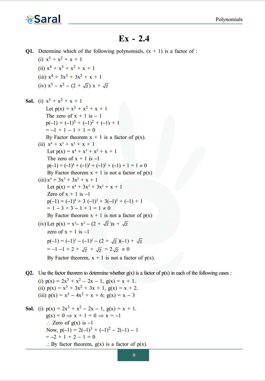 NCERT Solutions for Class 9 Maths chapter 2 Image 10