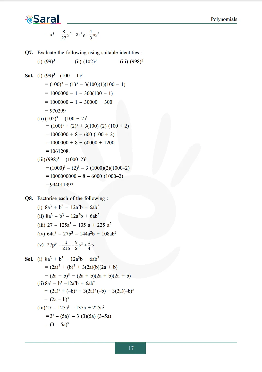 Class 9 maths chapter 2 exercise 2.5 solutions Image 5