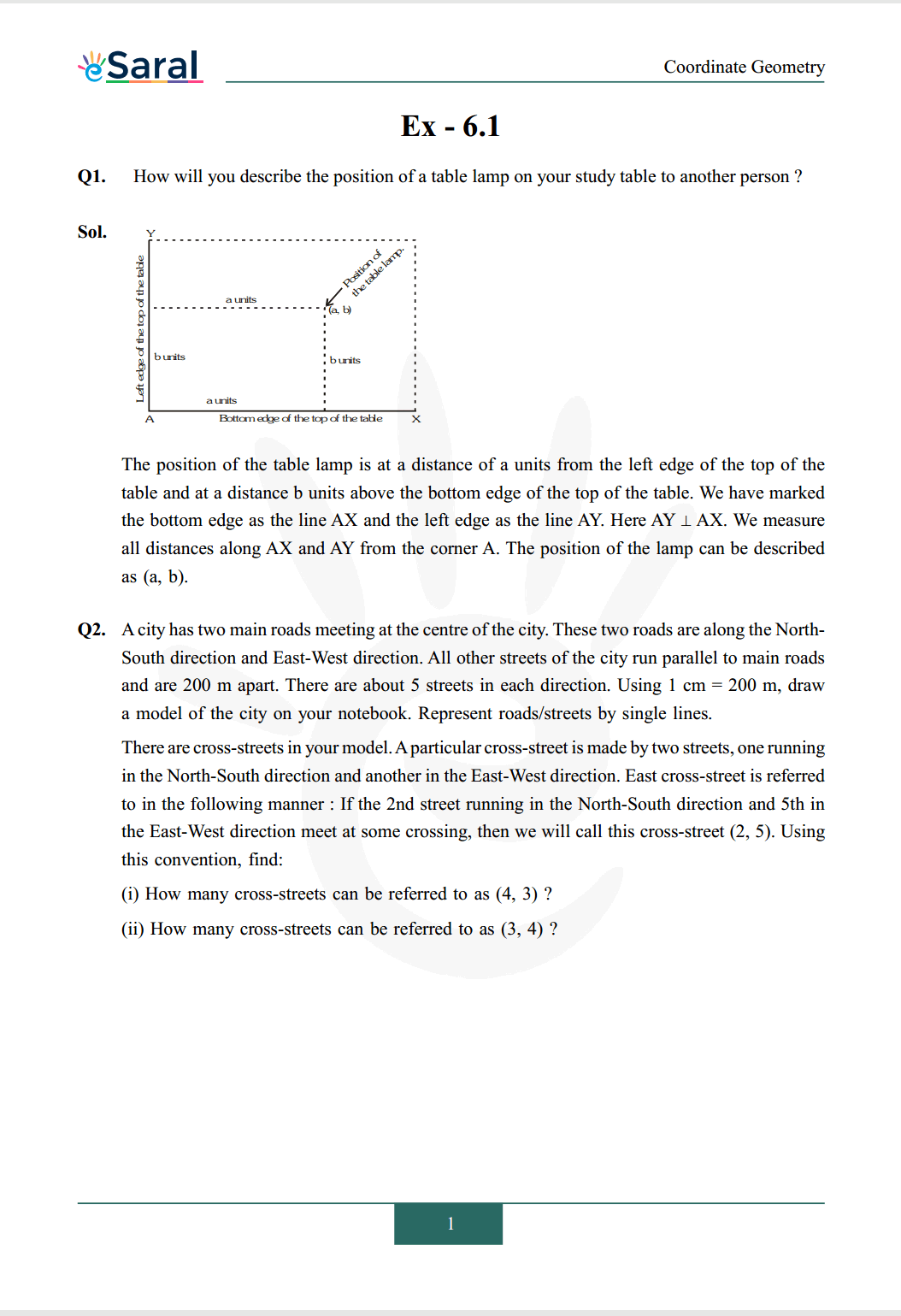 NCERT Solutions for Class 9 Maths chapter 3 Exercise 3.1 Image 1