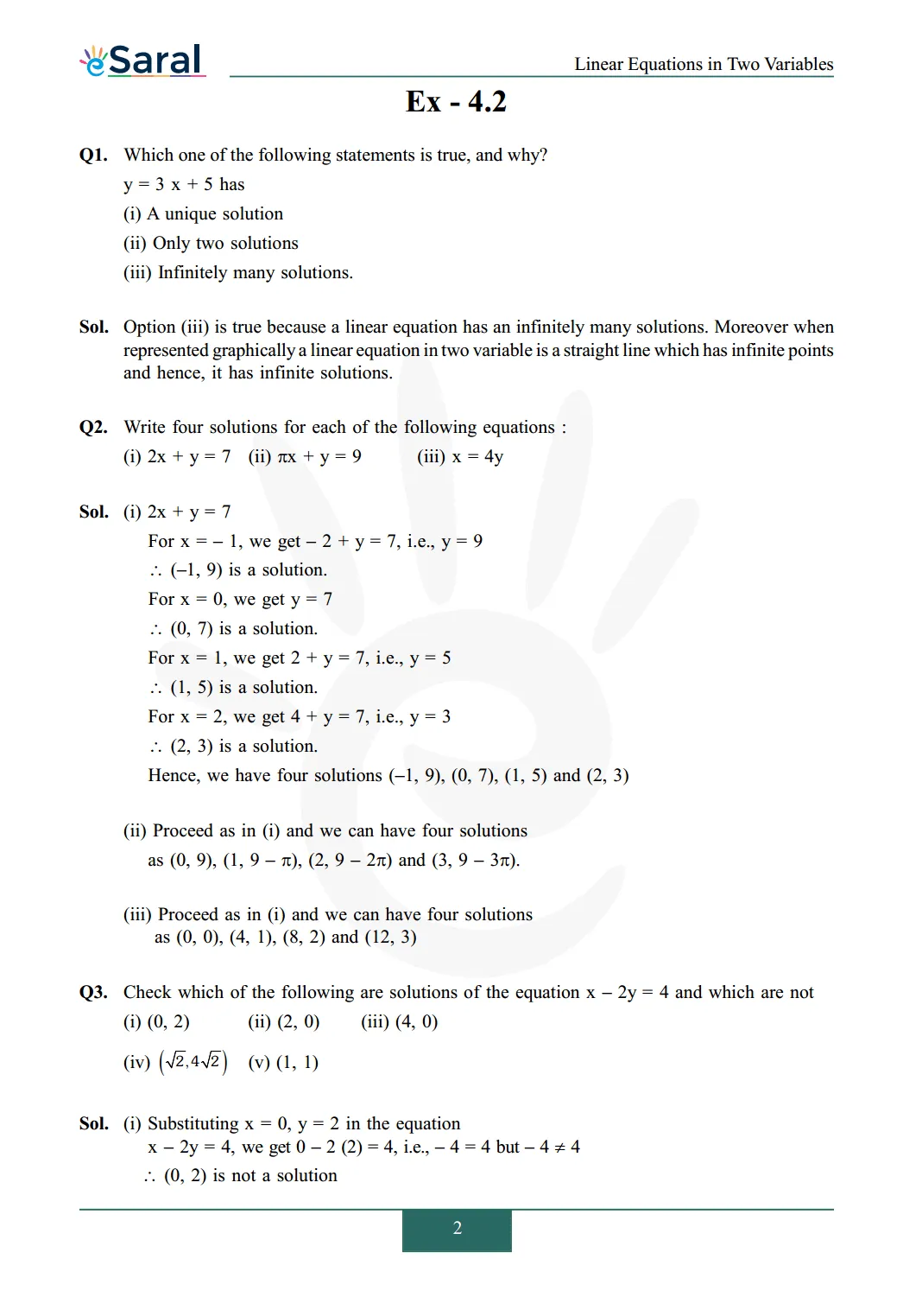 NCERT Solutions for Class 9 Maths chapter 4 Image 3
