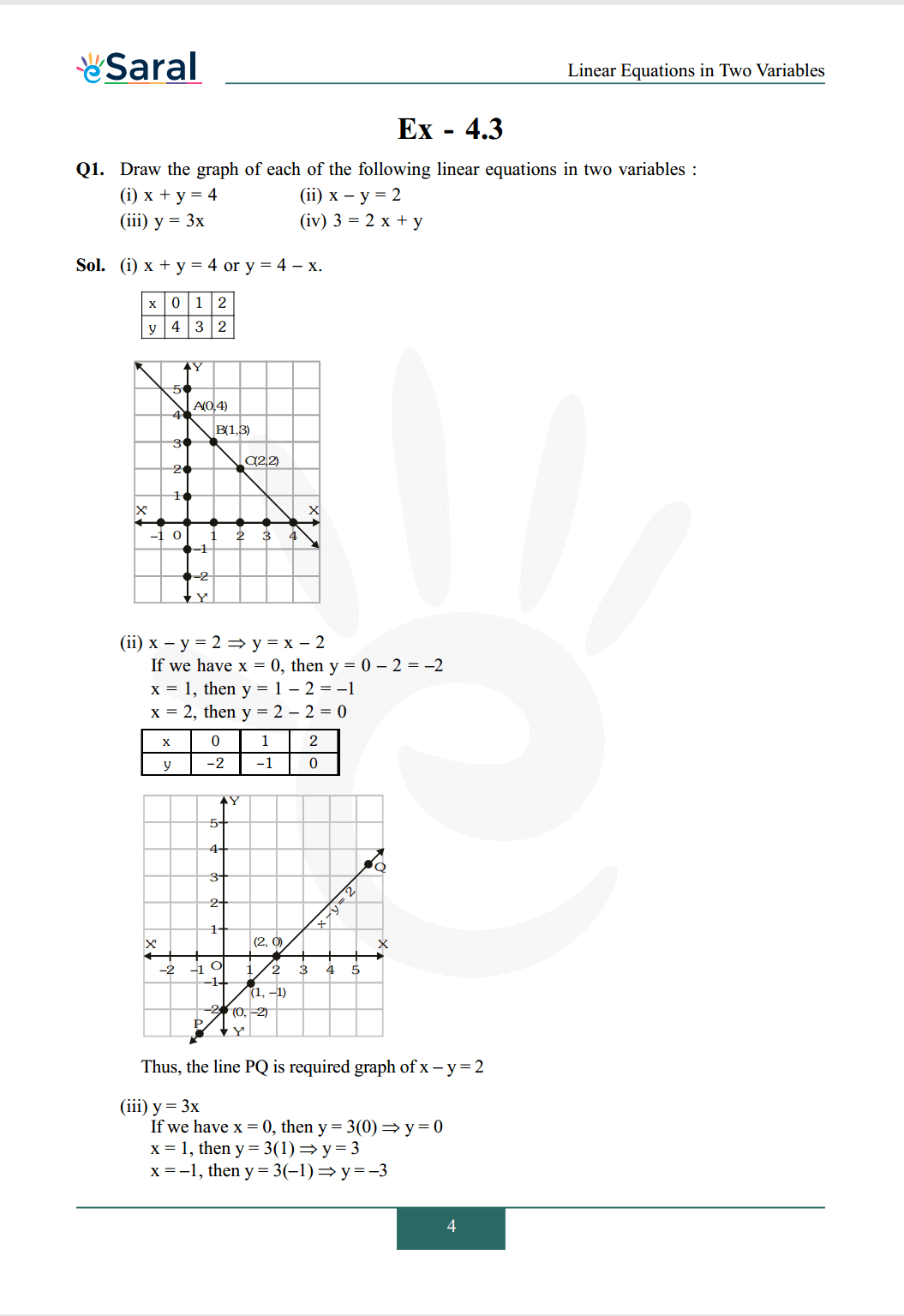 NCERT Solutions for Class 9 Maths chapter 4 Exercise 4.3 Image 1