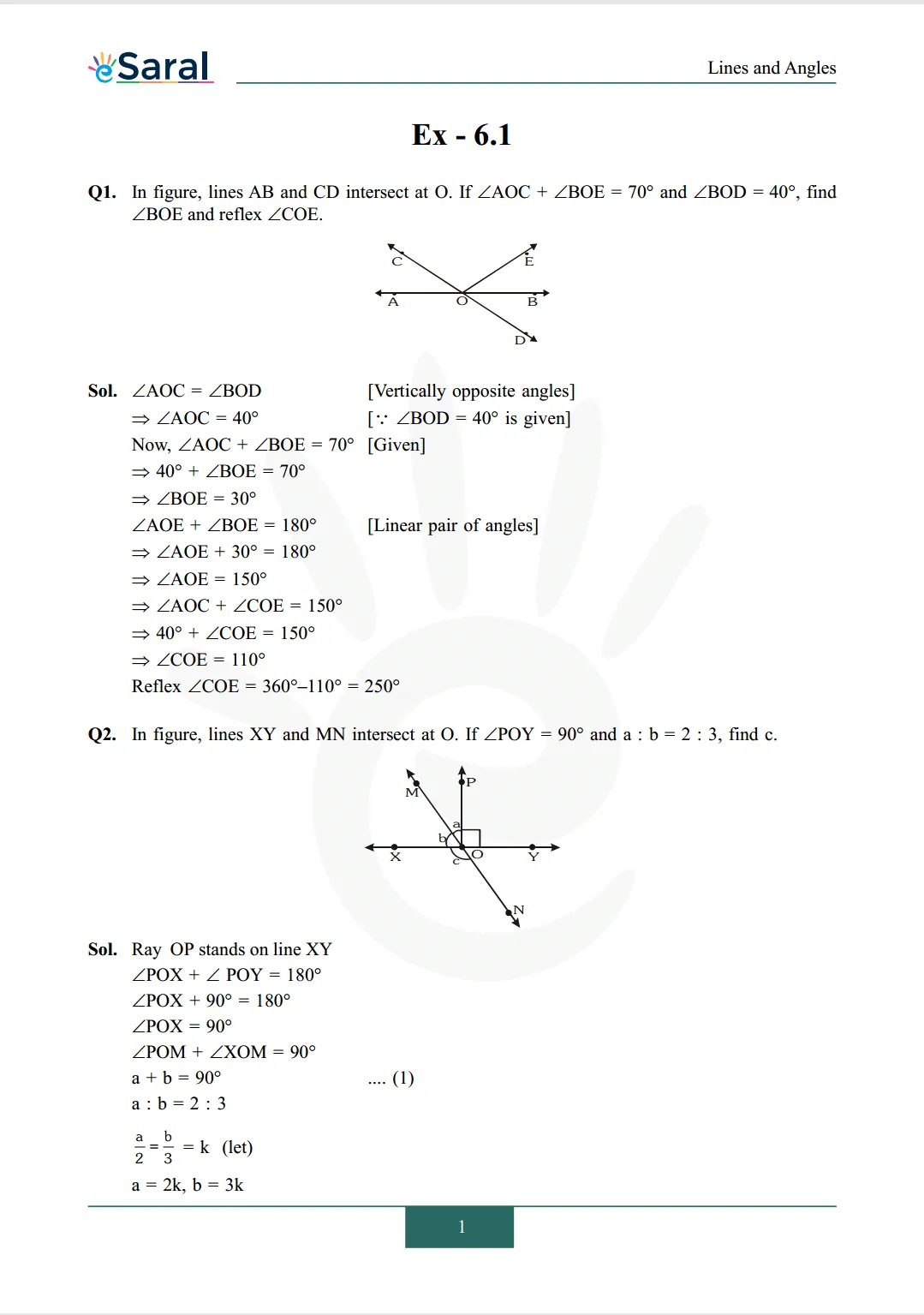 NCERT Solutions for Class 9 Maths chapter 6 Image 1