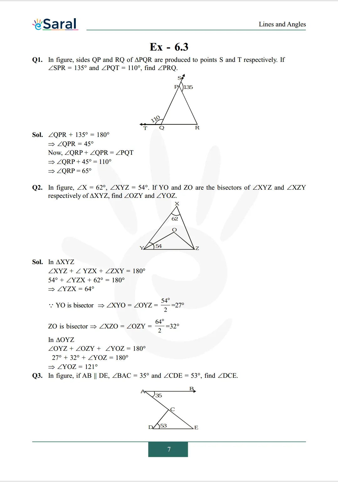 NCERT Solutions for Class 9 Maths chapter 6 Exercise 6.3 Image 1