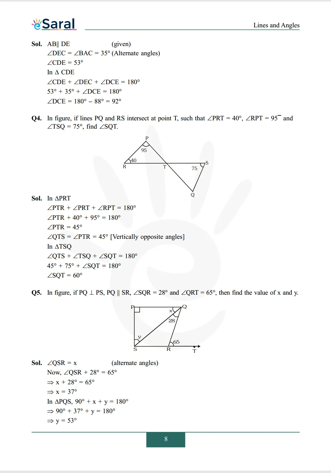 Class 9 maths chapter 6 exercise 6.3 solutions Image 2