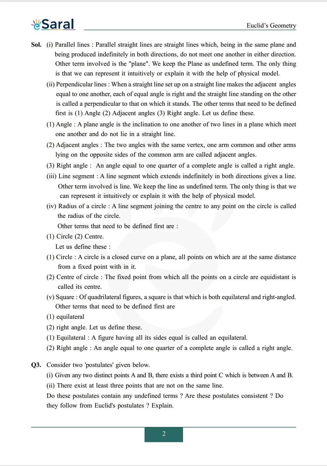 Class 9 maths chapter 5 exercise 5.1 solutions Image 2