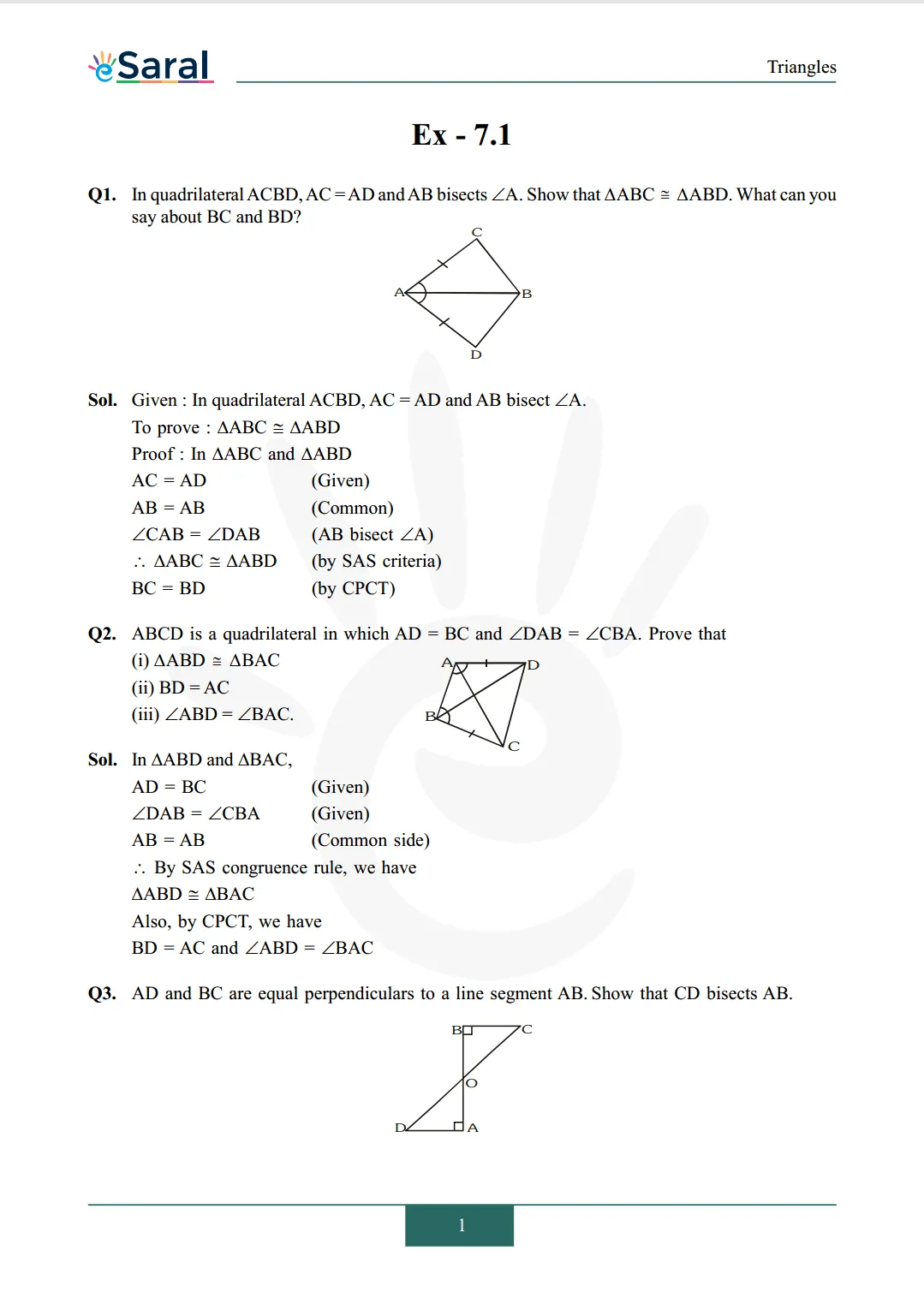 NCERT Solutions for Class 9 Maths chapter 7 Image 2